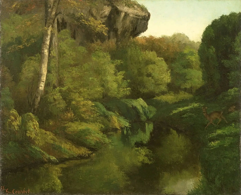 Utsikt över Fontainebleau-skogen - Gustave Courbet
