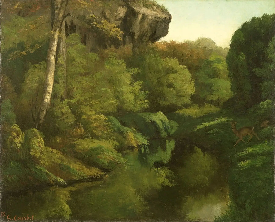 Utsikt över Fontainebleau-skogen - Gustave Courbet