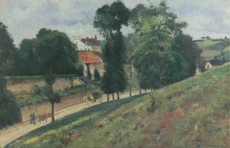 Utsikt över Mathurins hus, Pontoise - Camille Pissarro