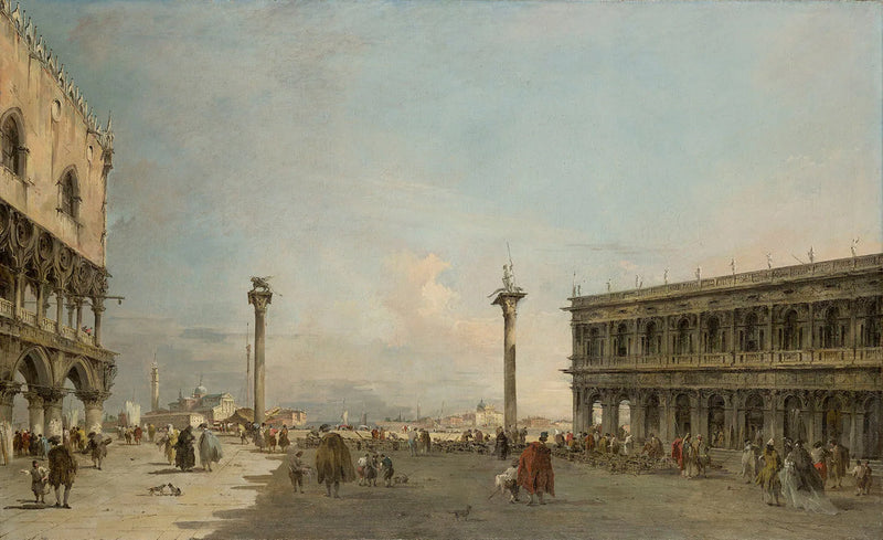 Vy över Piazzetta mot San Giorgio Maggiore, Venedig - Francesco Guardi