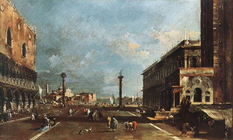 Vy över Piazzetta San Marco mot San Giorgio Maggiore - Francesco Guardi