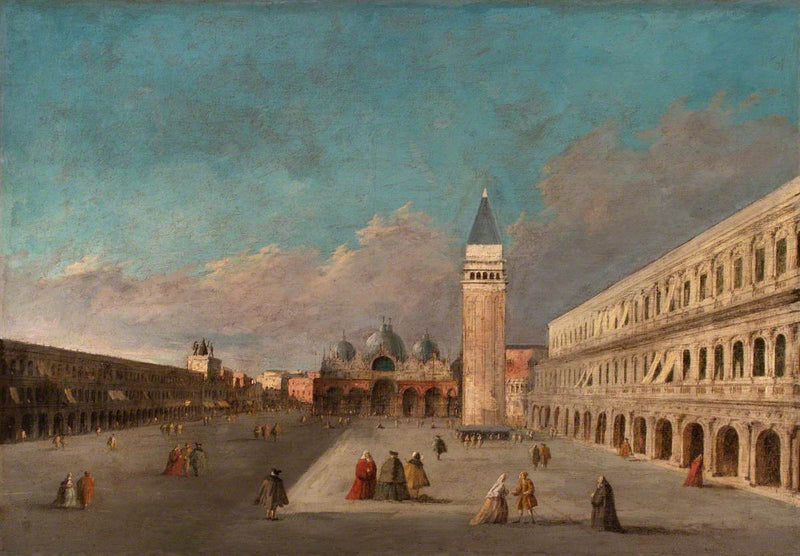 Vy av Sankt Markus plats, Venedig - Francesco Guardi