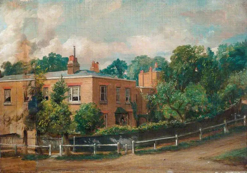 Utsikt från den nedre terrassen, Hampstead - John Constable