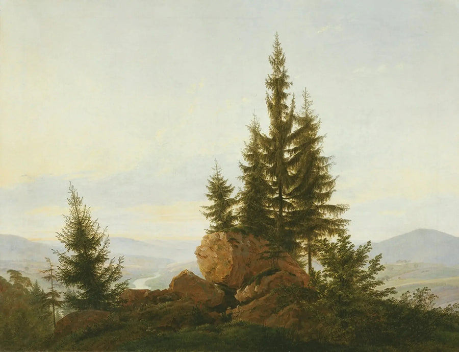 Utsikt över Elbedalen - Caspar David Friedrich