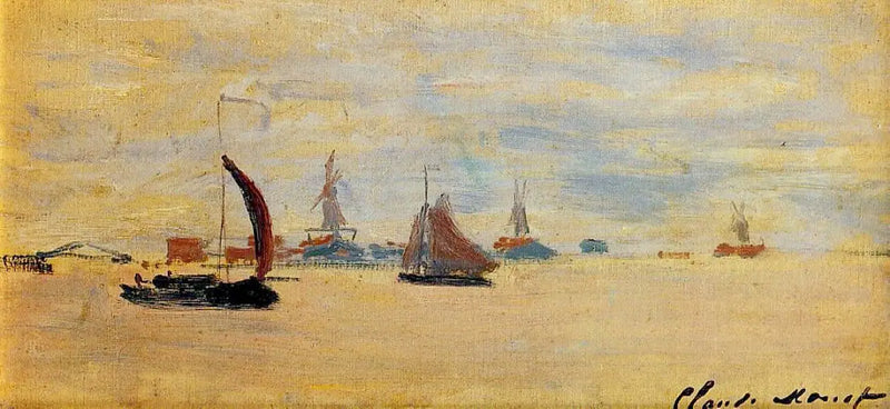 Vy över Voorzaan - Claude Monet