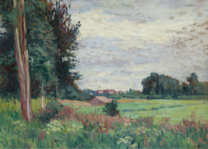 Vy av Méréville - Maximilien Luce