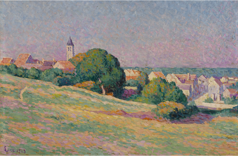 Vy av Méréville - Maximilien Luce
