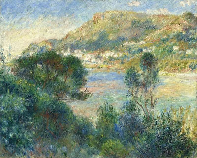 Utsikt över Monte Carlo från Cap Martin - Pierre-Auguste Renoir
