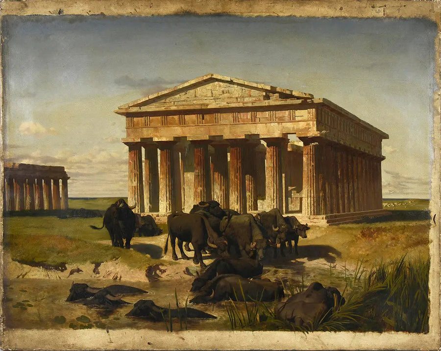 Utsikt över Paestum - Jean-Léon Gérôme