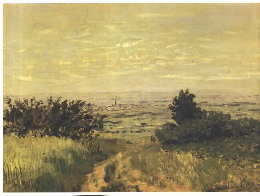 Utsikt över slätten i Argenteuil, kullarna i Sannois - Claude Monet