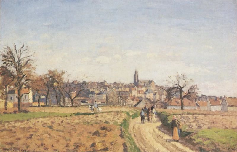 Utsikt över Pontoise - Camille Pissarro