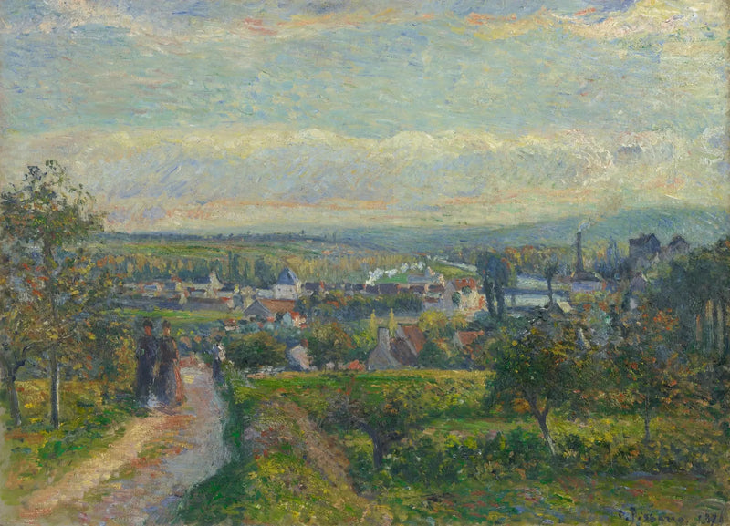 Utsikt över Saint-Ouen-l'Aumône - Camille Pissarro