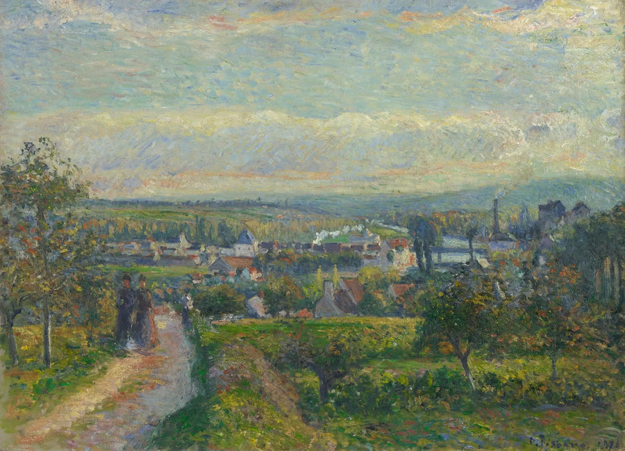 Utsikt över Saint-Ouen-l'Aumône - Camille Pissarro