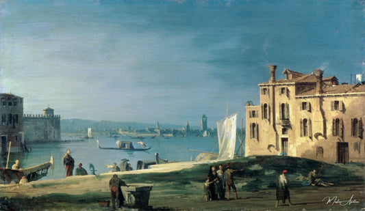 Vue de San Pietro sur l'île de Murano - Giovanni Antonio Canal - Reproductions de tableaux et peintures haut de gamme