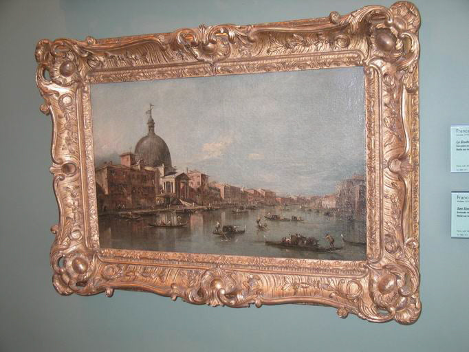 Vy av San Simeone Piccolo i Venedig - Francesco Guardi