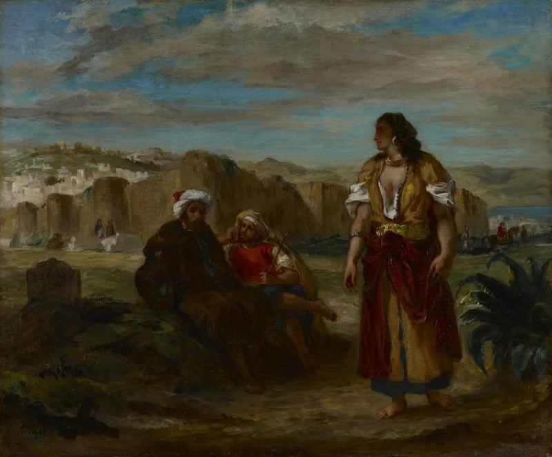 Utsikt över Tanger - Eugène Delacroix