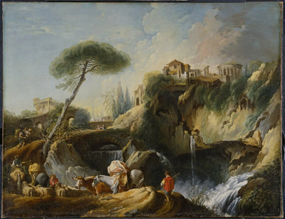 Vue de Tivoli avec le temple de Vesta - François Boucher - Alpha Reproduction