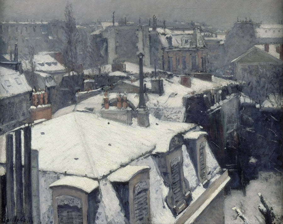 Utsikt över tak - Gustave Caillebotte