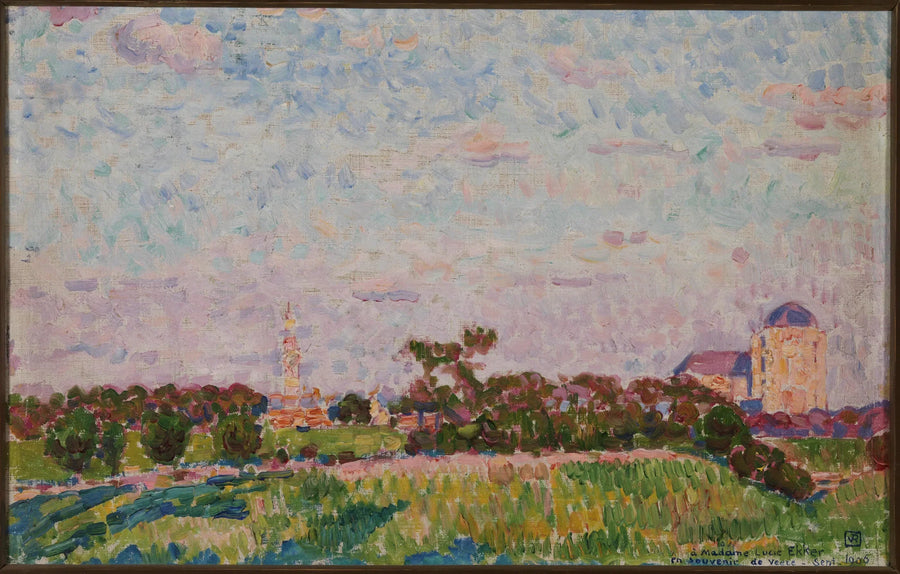 Vy av Veere - Théodore van Rysselberghe