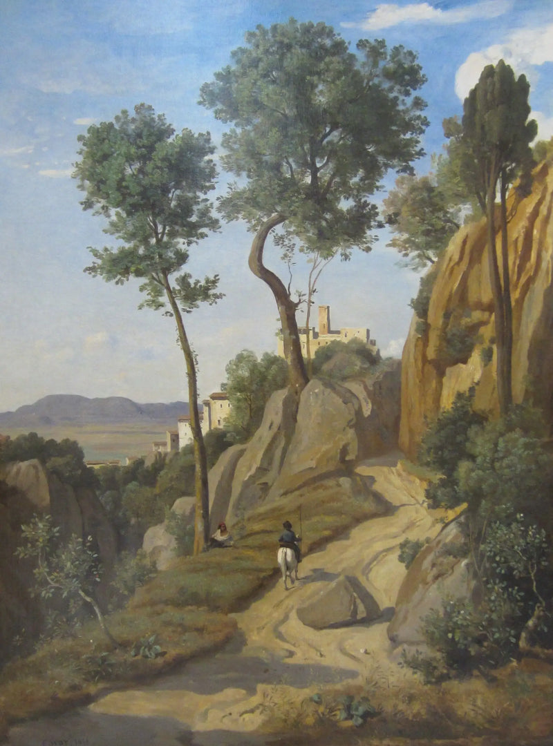 Vy över Volterra - Jean-Baptiste Camille Corot