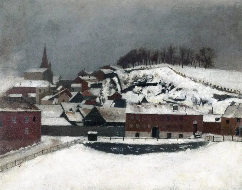 Utsikt från Fossveien 7 mot Bergfjerdingen - Edvard Munch