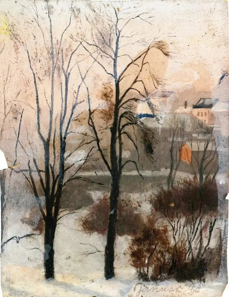 Utsikt från Fossveien - Edvard Munch