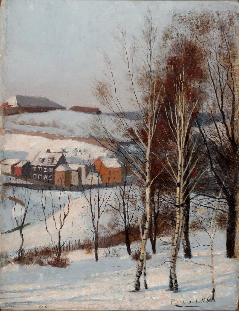 Utsikt från Fossveien - Edvard Munch