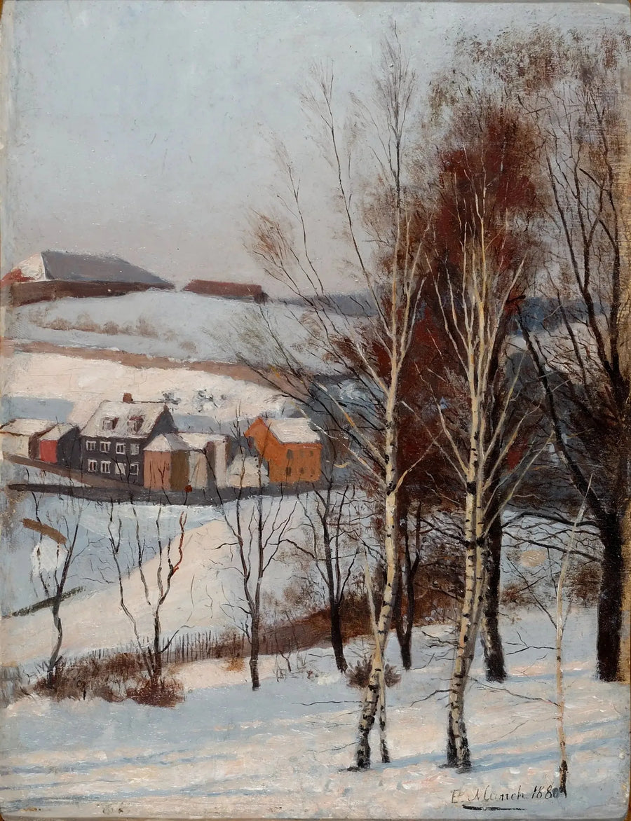 Utsikt från Fossveien - Edvard Munch