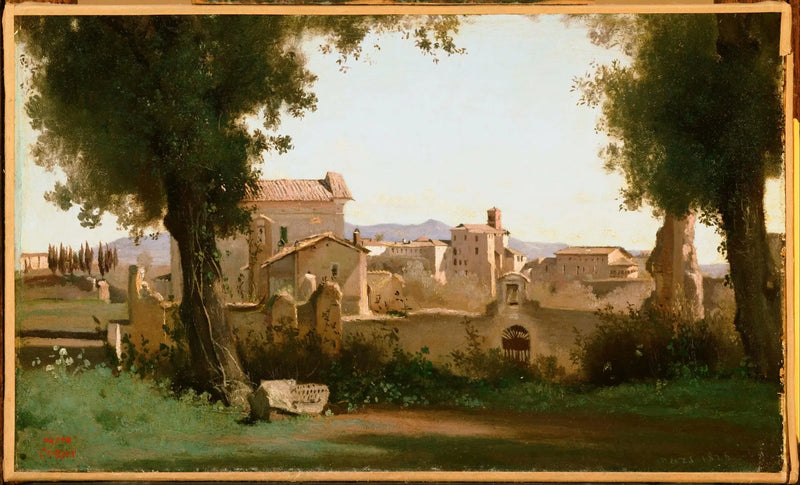 Utsikt från Farnésiska trädgårdarna - Jean-Baptiste Camille Corot