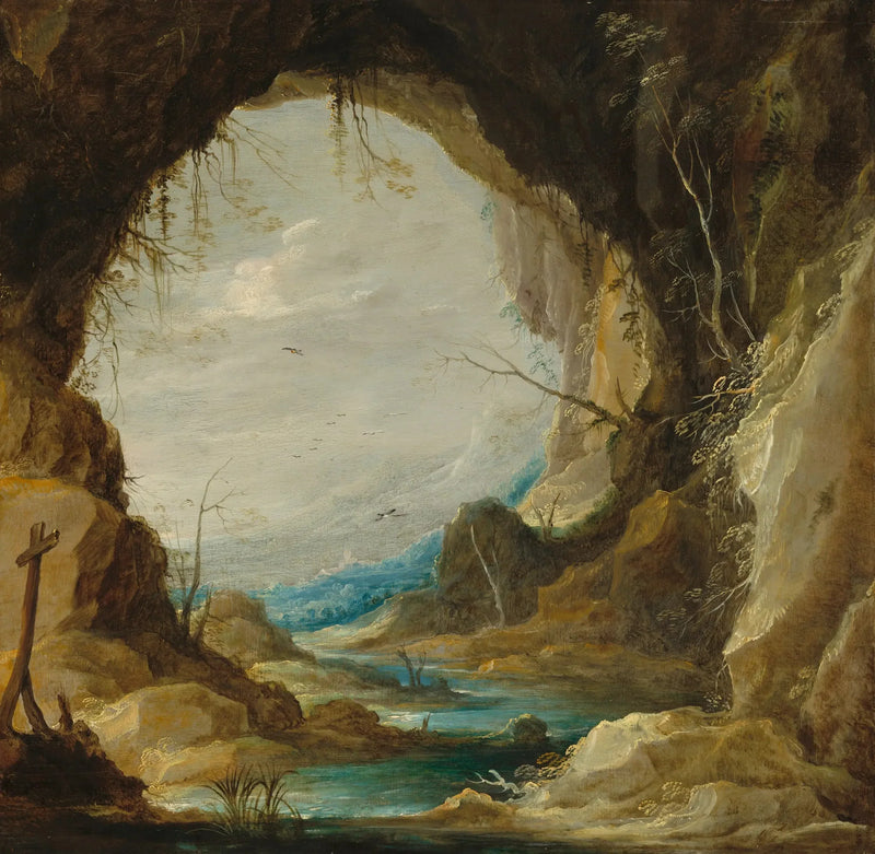 Utsikt från en grotta - David Teniers den yngre