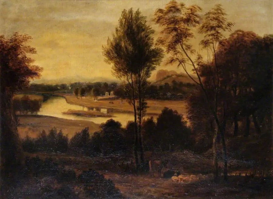 Utsikt från Wick House, Richmond, Surrey - Joshua Reynolds