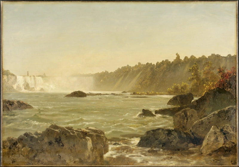 Vy av Niagarafallen - John Frederick Kensett