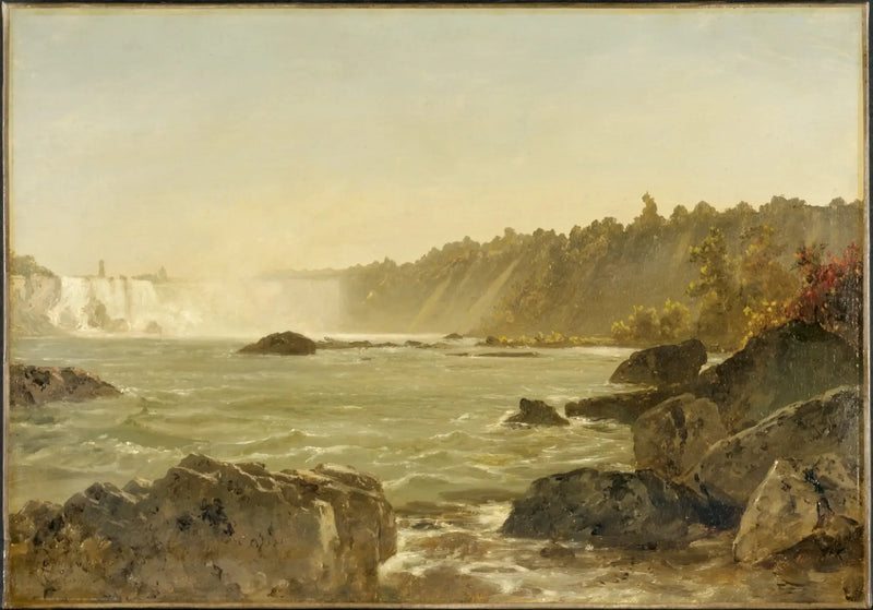Vy av Niagarafallen - John Frederick Kensett