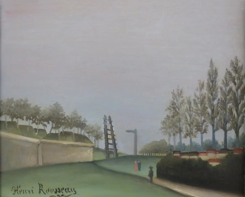Vy av befästningarna till vänster om Vanves-porten - Henri Rousseau