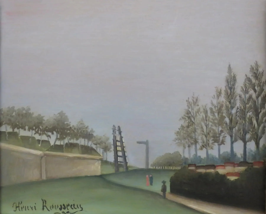 Vy av befästningarna till vänster om Vanves-porten - Henri Rousseau