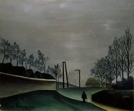 Utsikt över befästningarna - Henri Rousseau