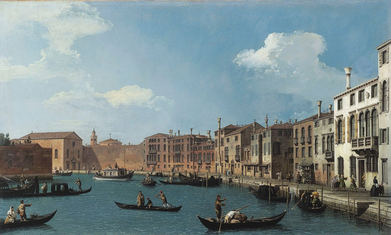 Vy över Santa Chiara-kanalen, Venedig - Canaletto