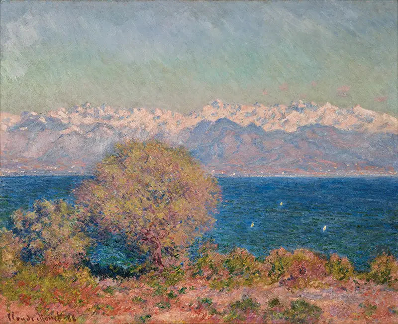 Vue du cap d'Antibes - Claude Monet image 1 reproduction artisanale de tableau