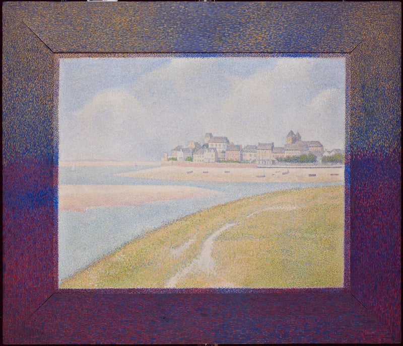 Utsikt över Crotoy från uppströms - Georges Seurat
