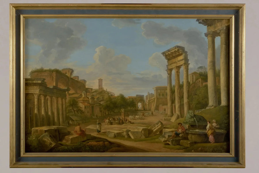 Utsikt över forumet i Rom - Giovanni Paolo Panini