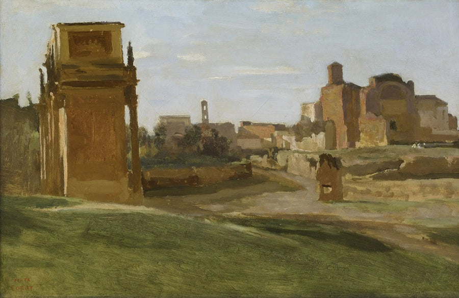 Utsikt över Forum, Rom - Jean-Baptiste Camille Corot