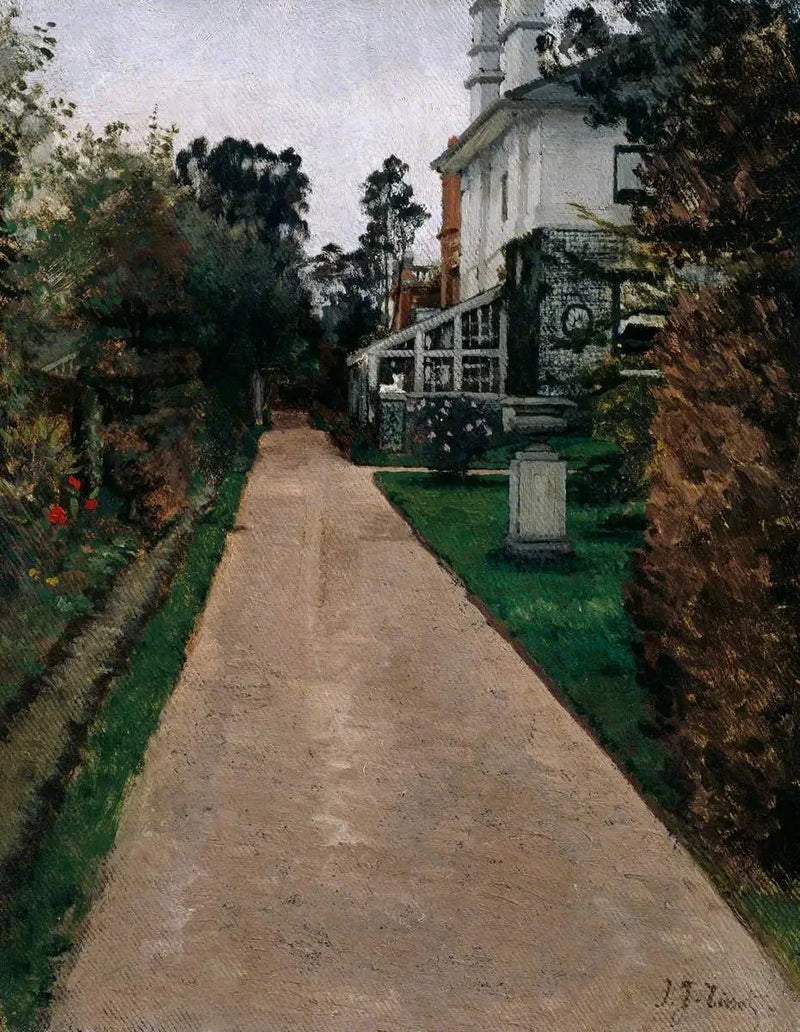 Utsikt över trädgården vid 17 Grove End Road - James Tissot