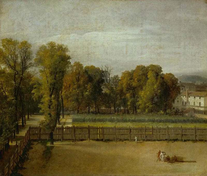 Utsikt över Luxembourgträdgården i Paris - Jacques-Louis David