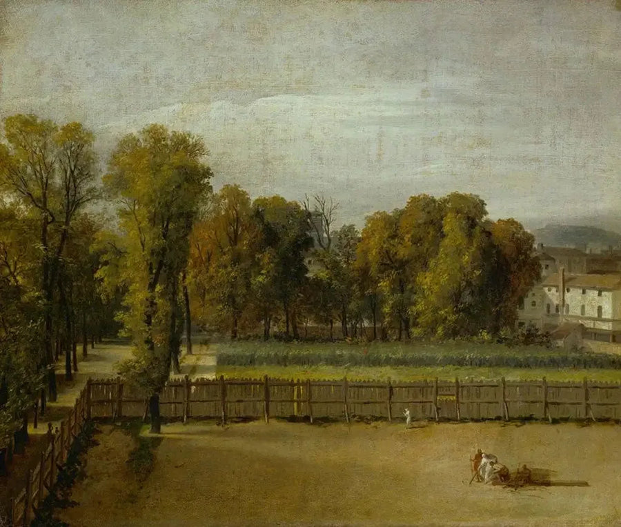 Utsikt över Luxembourgträdgården i Paris - Jacques-Louis David