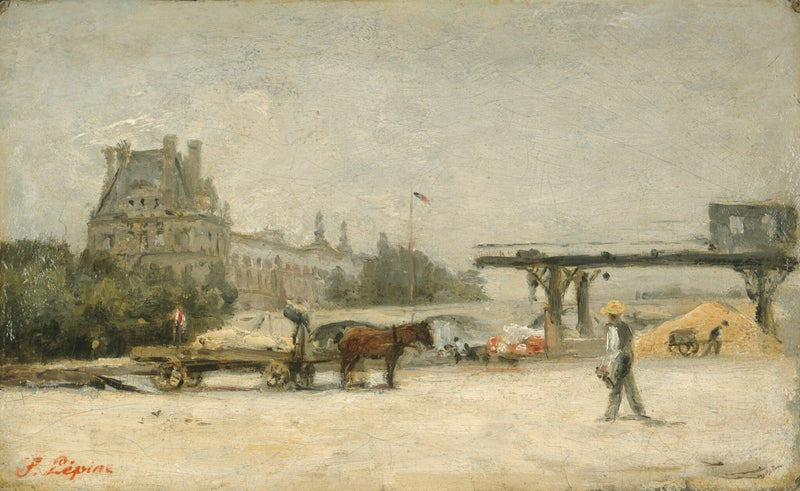 Vy av Louvren - Stanislas Lépine