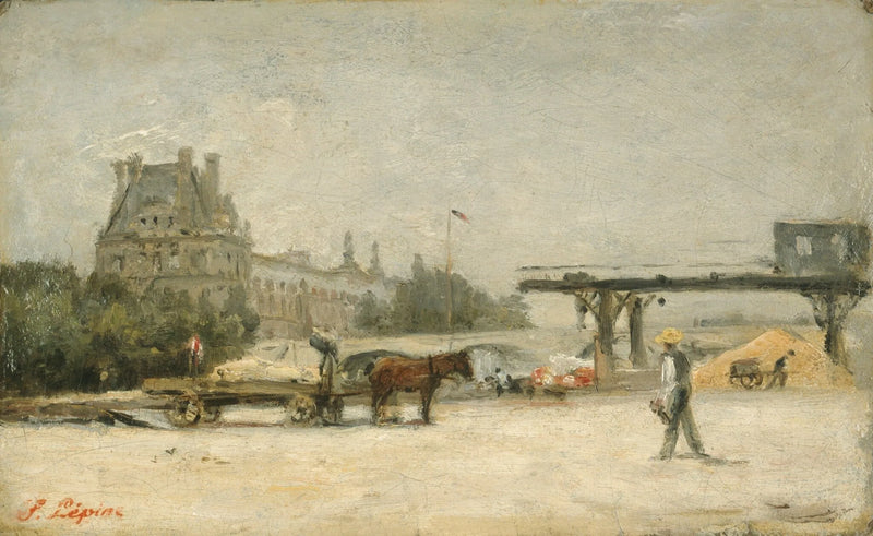 Vy av Louvren - Stanislas Lépine