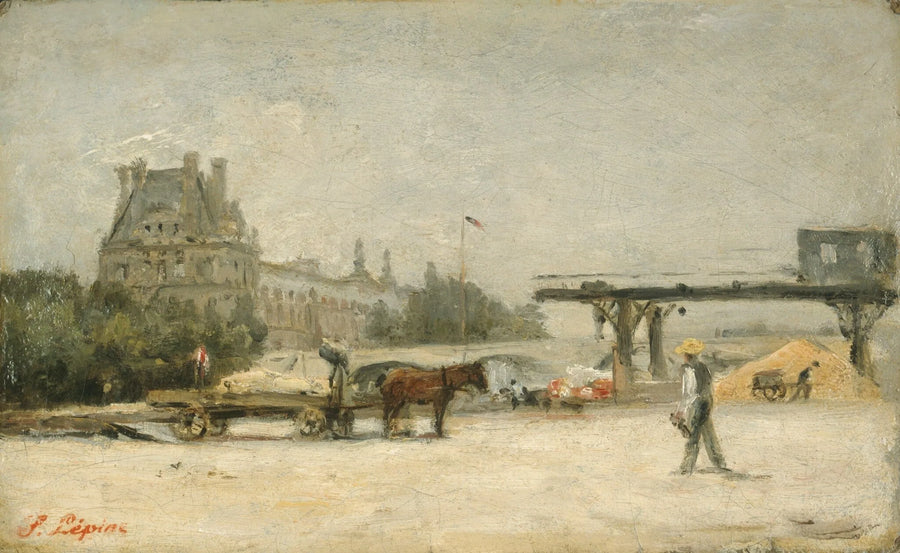 Vy av Louvren - Stanislas Lépine
