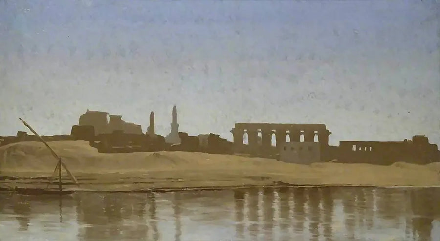Utsikt över Nilen i Luxor - Jean-Léon Gérôme