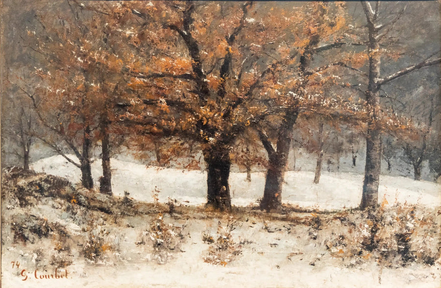 Utsikt över Crêtes-parken ovanför Clarens - Gustave Courbet