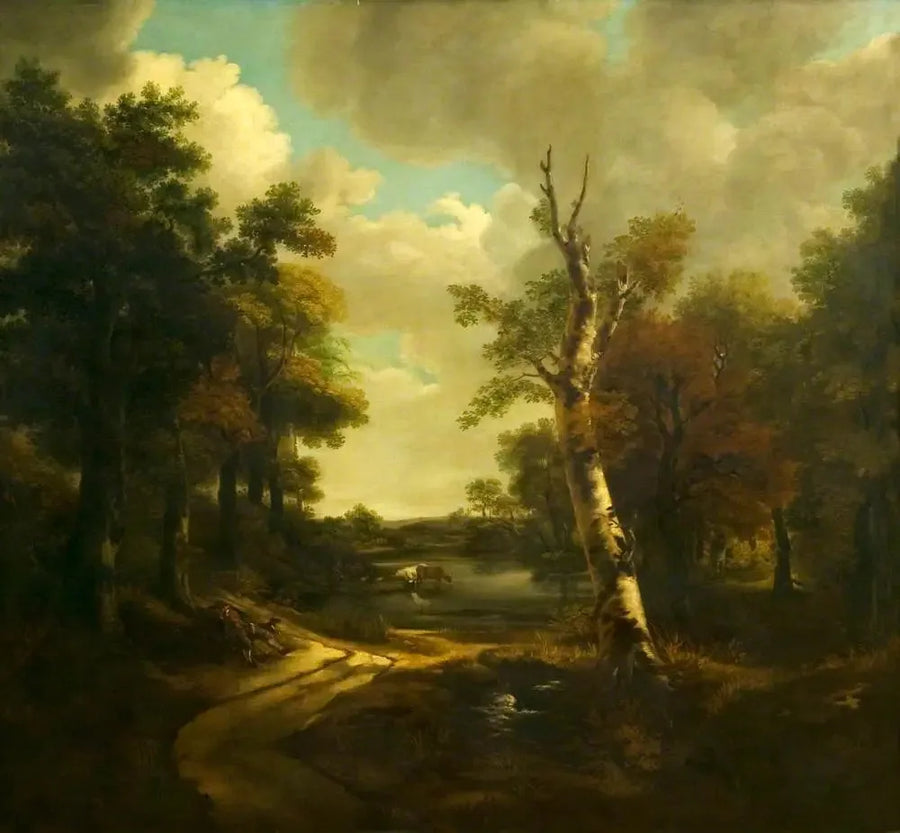 Utsikt över Drinkstone-parken, Stowmarket, Suffolk - Thomas Gainsborough